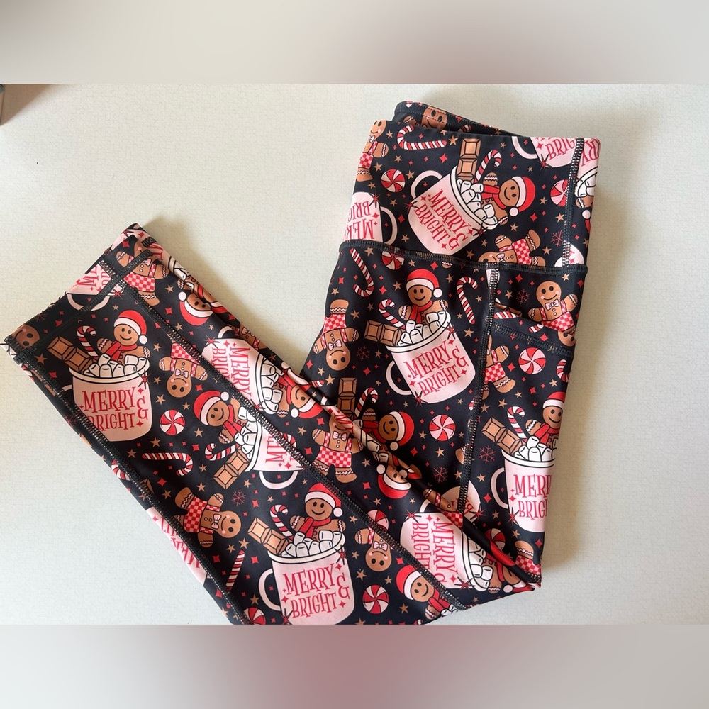 Constantly Varied Gear Gingerbread and Candy Cane Leggings